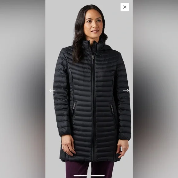 32 Degrees Black Puffer Jacket - Picture 3 of 3